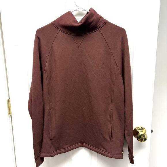 MPG Sweatshirt, Red Brown Mock Turtleneck, Oversized XS, Stitch Fix, NWOT - Picture 1 of 9